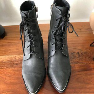 Jeffrey Campbell Pointed Toe Lace Up Booties